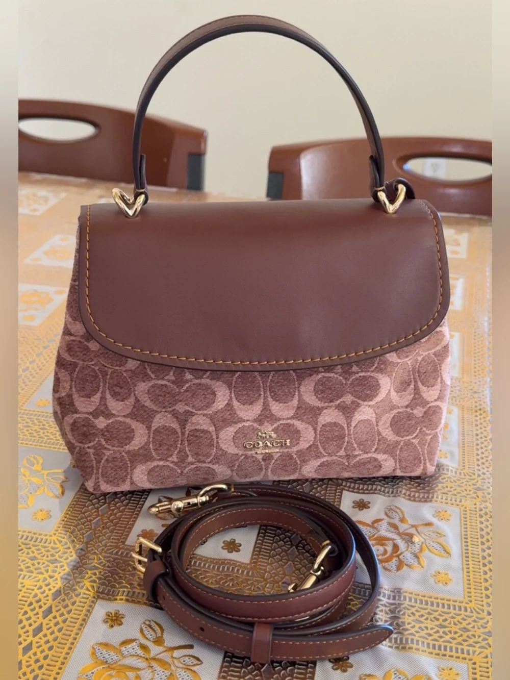 Emory Top Handle Crossbody in signature Chenille